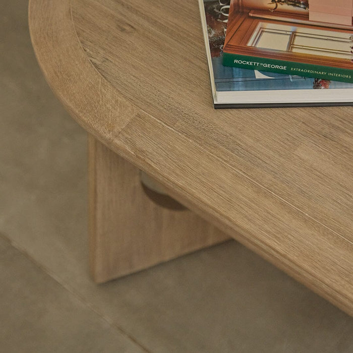 Delphi Light Acacia Coffee Table - Laura James