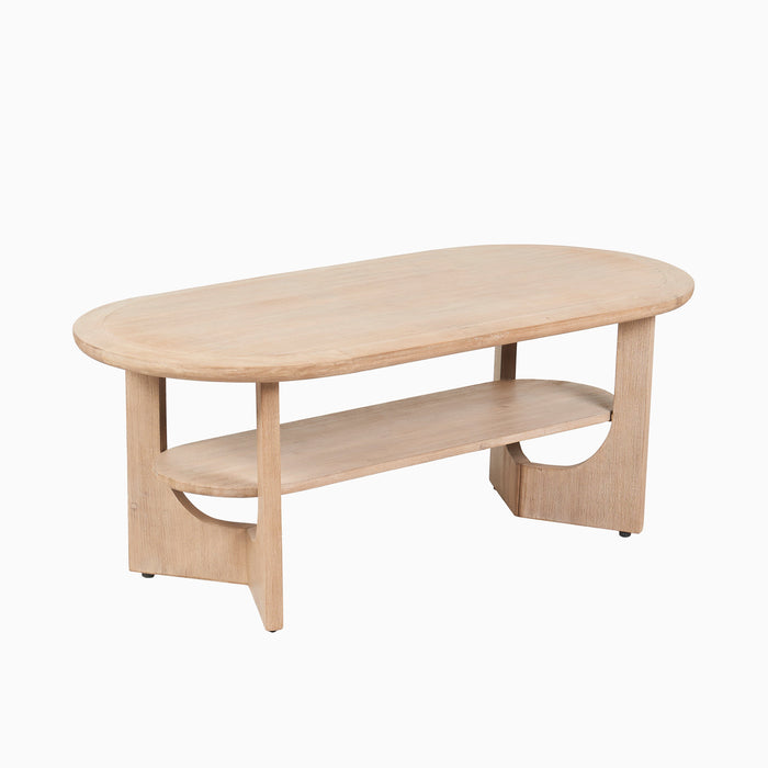 Delphi Light Acacia Coffee Table - Laura James