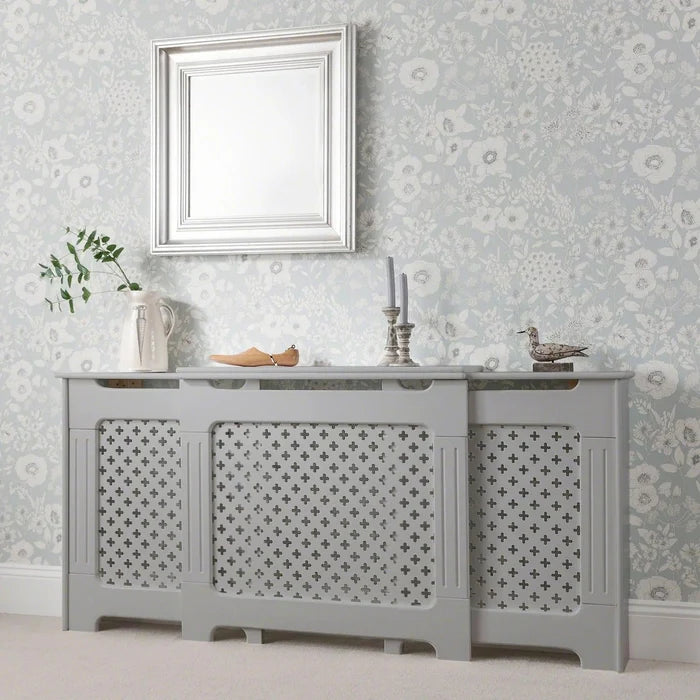 Edith radiator cover - grey - adjustable - Laura James