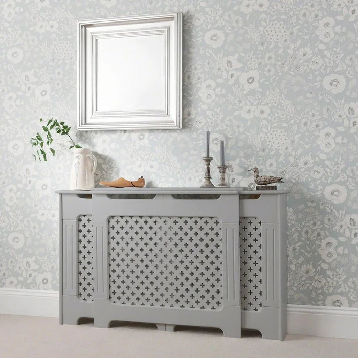 Edith radiator cover - grey - adjustable - Laura James