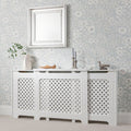 OUTLET-Edith radiator cover - white - adjustable - Laura James