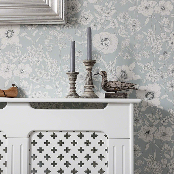 OUTLET-Edith radiator cover - white - adjustable - Laura James