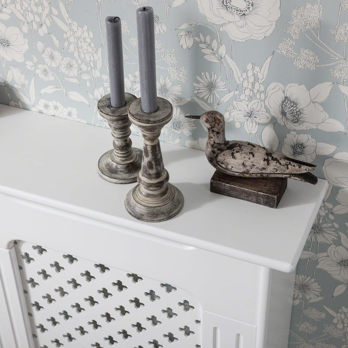 OUTLET-Edith radiator cover - white - adjustable - Laura James