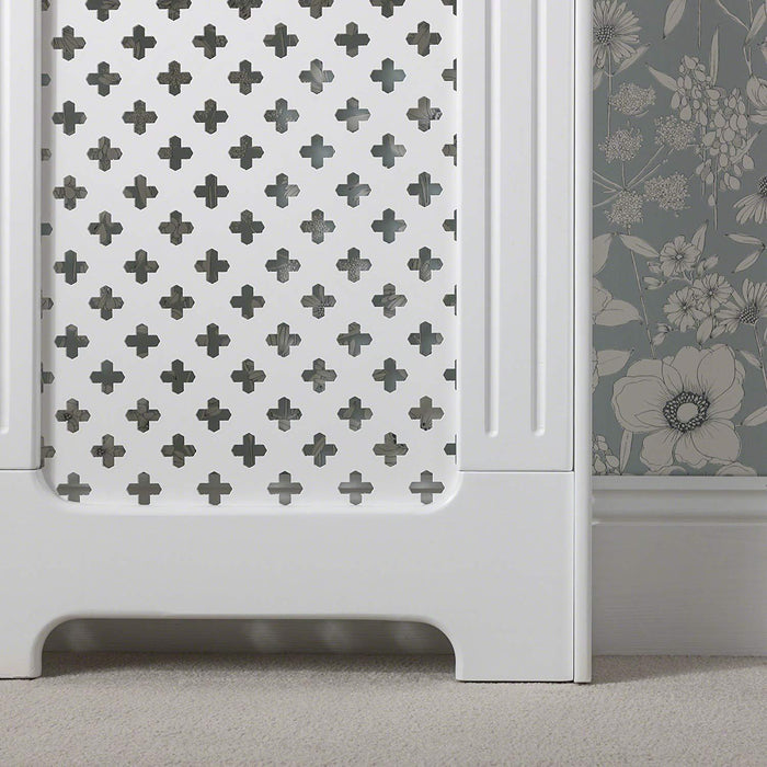 OUTLET-Edith radiator cover - white - adjustable - Laura James