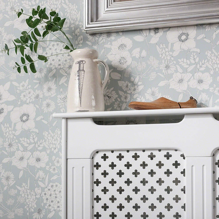 OUTLET-Edith radiator cover - white - adjustable - Laura James