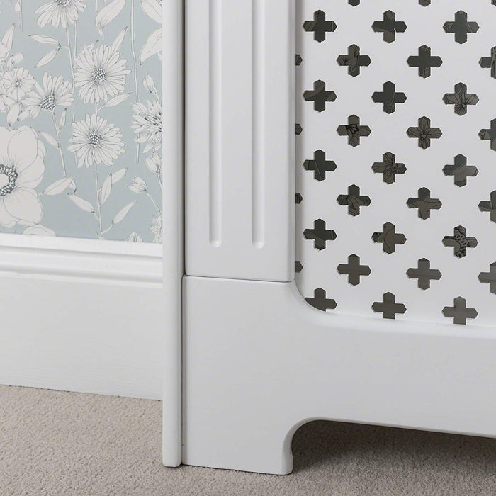 OUTLET-Edith radiator cover - white - adjustable - Laura James