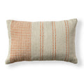 Outlet - Elberton 55x35cm Cotton Striped Cushion Cover - Burnt Orange