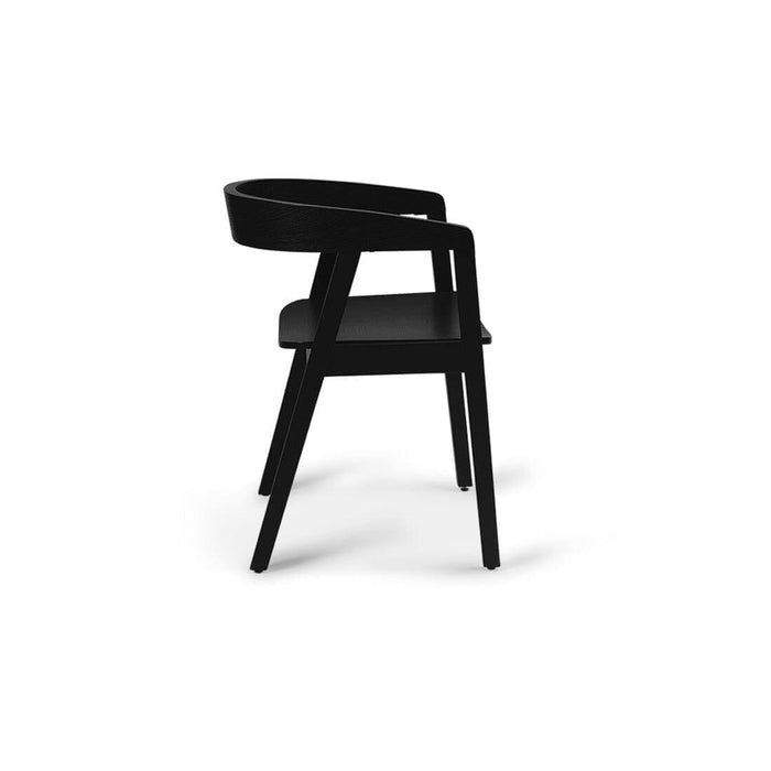 Ella Wooden Dining Armchairs set of 2 - Black- Laura James