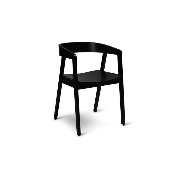 Ella Wooden Dining Armchairs set of 2 - Black- Laura James