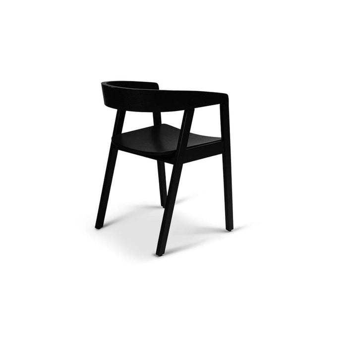 Ella Wooden Dining Armchairs set of 2 - Black- Laura James