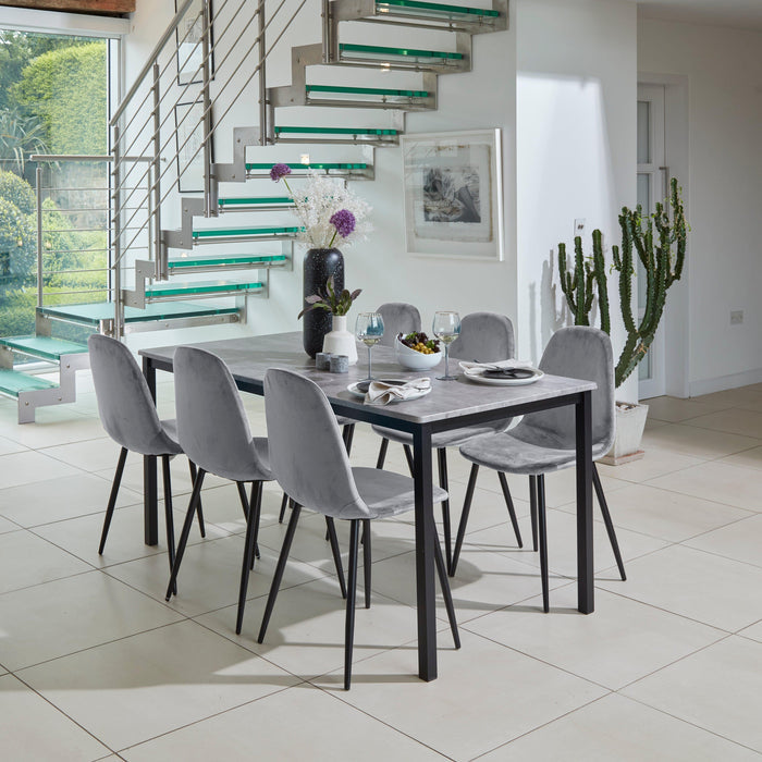 Outlet - Ellis dining chairs - set of 2 - grey and black - Laura James