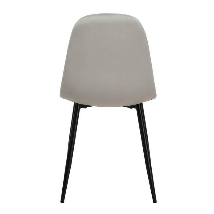 Ellis dining chairs - grey velvet and black - Laura James
