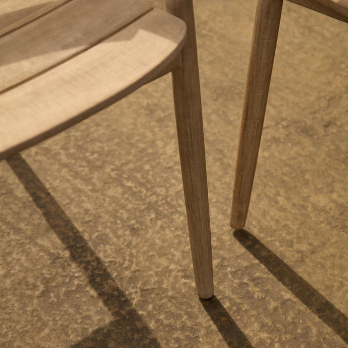 Elowen Light Brushed Acacia Garden Chairs - Set of 2 - Laura James
