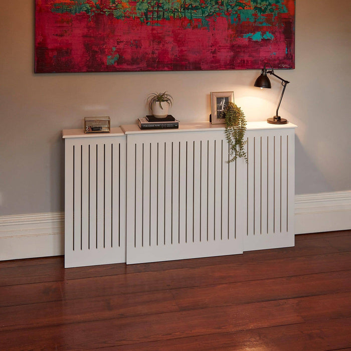 Elspeth Extending Radiator Cover in Snow White - Laura James