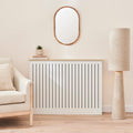 Elspeth Medium Radiator Cover - Whitewash Oak - Laura James