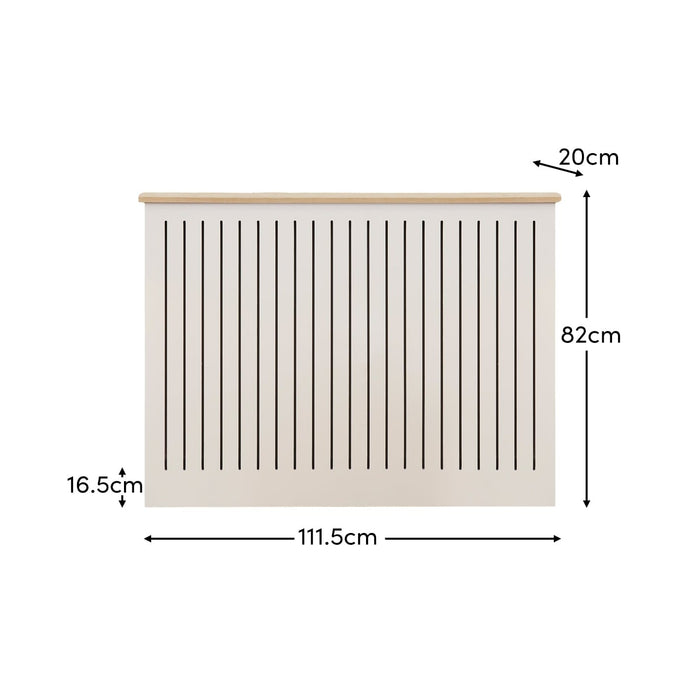 Elspeth Medium Radiator Cover - Whitewash Oak - Laura James