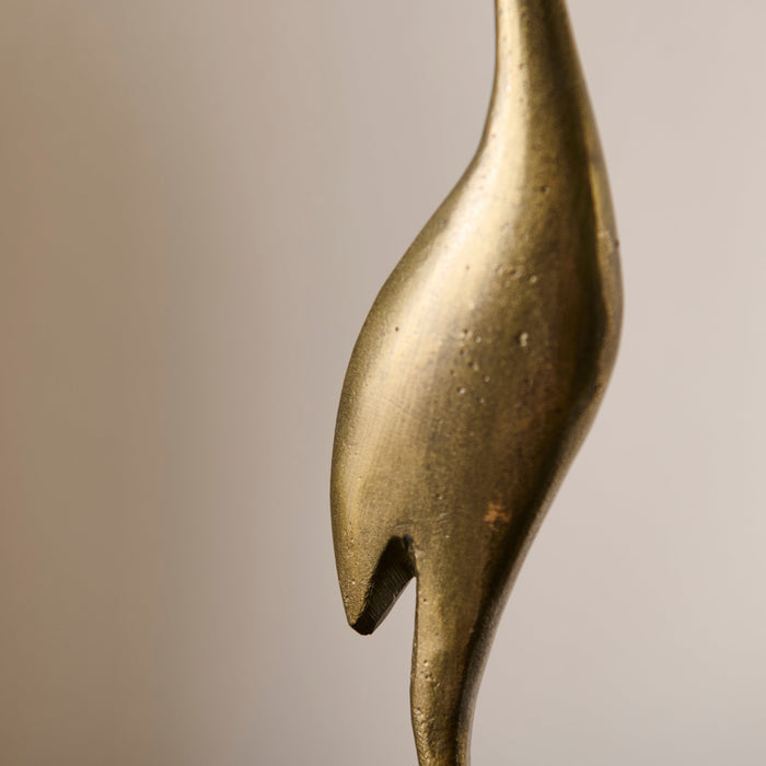 Elstead 41cm Metal Swan Ornament - Gold - Laura James