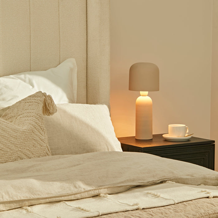 Outlet - Eltham 39cm Metal Table Lamp - Taupe