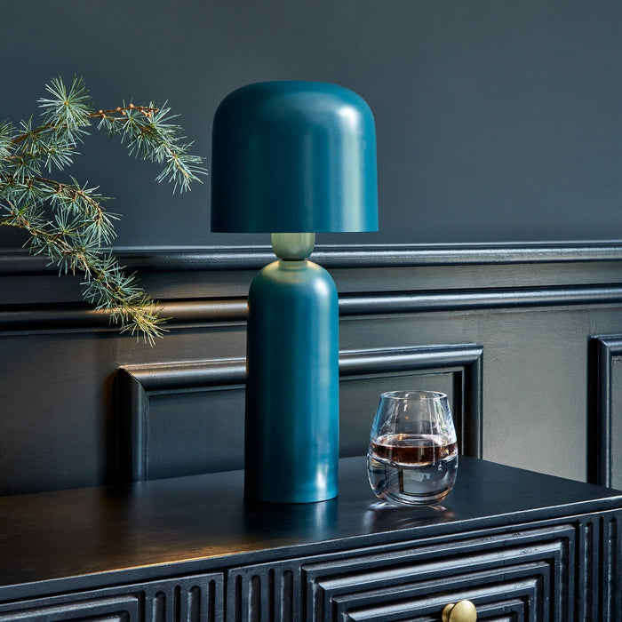 Outlet - Eltham 39cm Metal Table Lamp - Teal