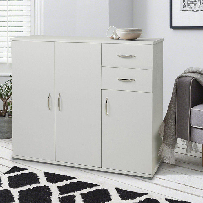 OUTLET-Essie 3 Door 2 Drawer Sideboard White - Laura James