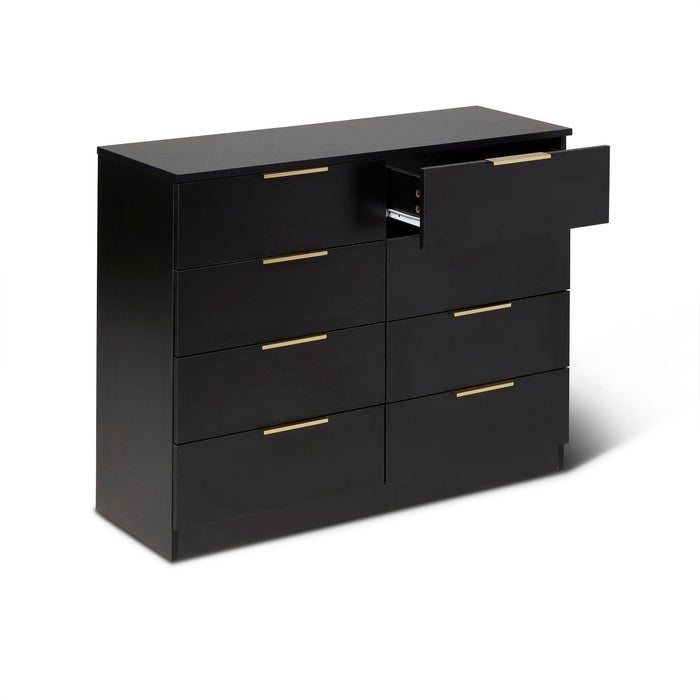 Essie Black 8 Chest of Drawers - Laura James
