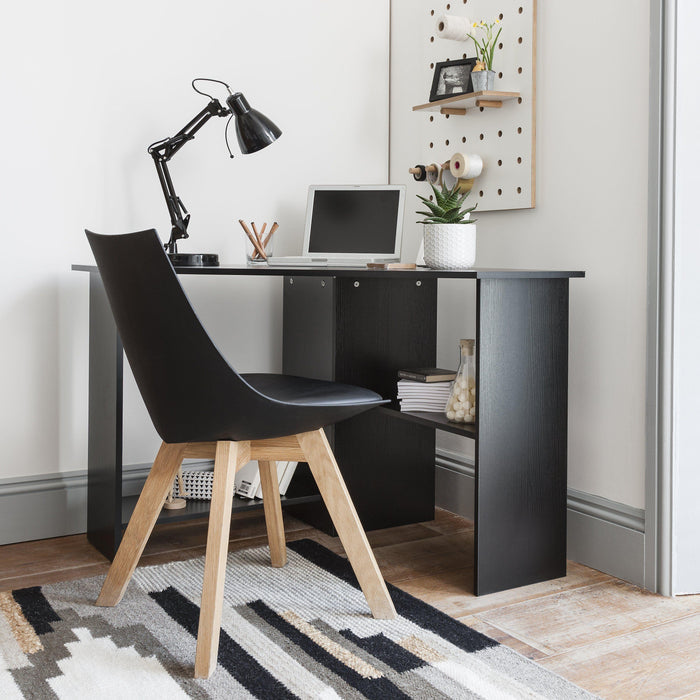 OUTLET-Essie Corner Desk Black - Laura James