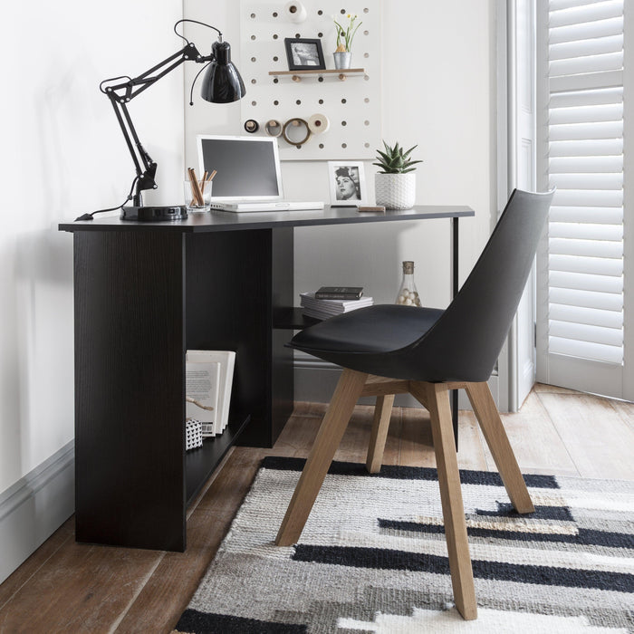 OUTLET-Essie Corner Desk Black - Laura James