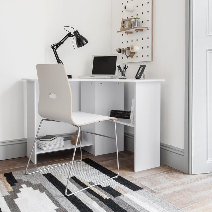 OUTLET-Essie Corner Desk White - Laura james