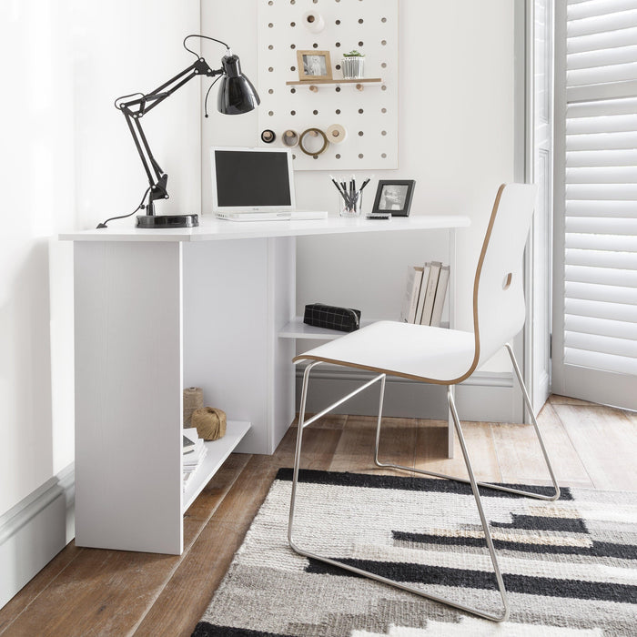 OUTLET-Essie Corner Desk White - Laura james
