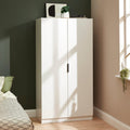 Essie Tall Cabinet / Wardrobe - White - Laura James