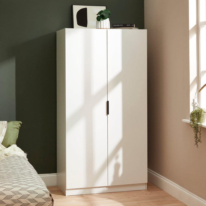 Essie Tall Cabinet / Wardrobe - White - Laura James