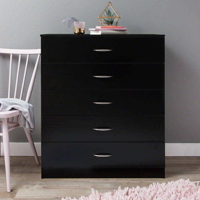 Chest of Drawers - Black - Laura James