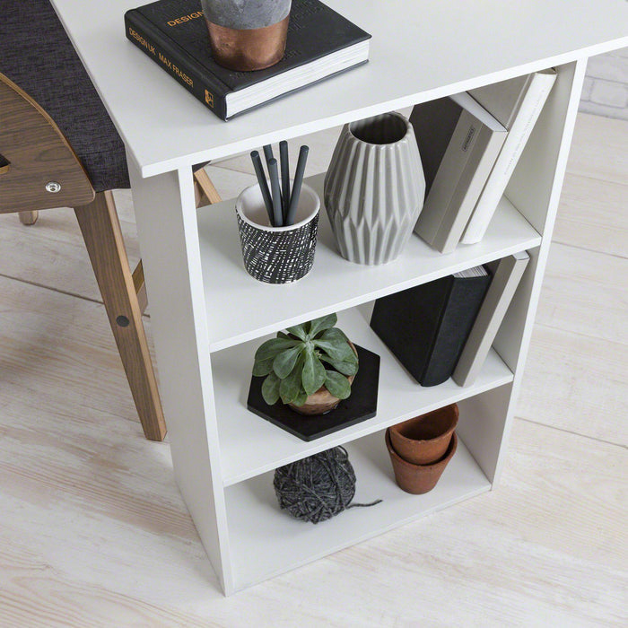 White Computer Desk with Drawers - Laura James