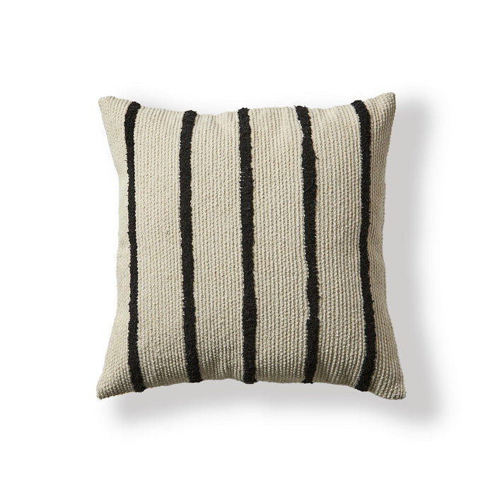 Outlet - Evedon 50x50cm Cotton Cushion Cover - Black & Natural