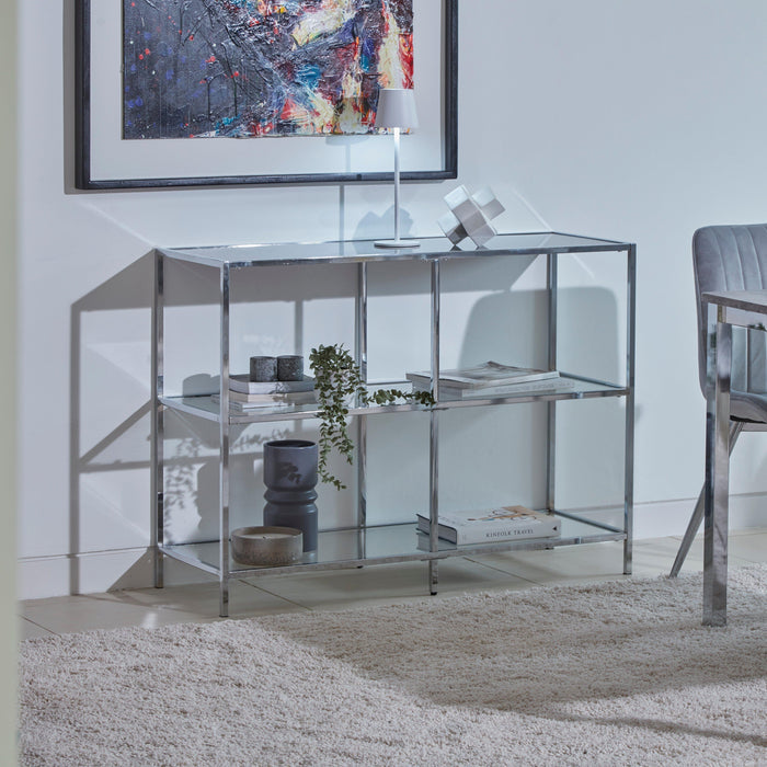 Outlet - Evelyn console table - chrome - Laura James