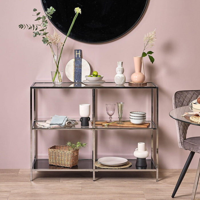 Outlet - Evelyn console table - chrome - Laura James