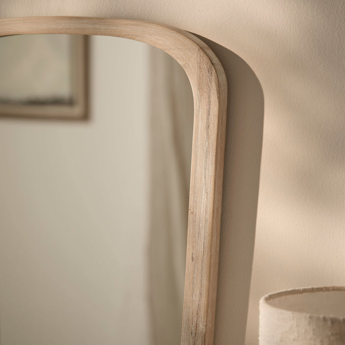 Farleigh Small Whitewash Wooden Mirror - Laura James