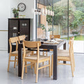 Wooden Woven Chairs Set of 2 - Pale Oak - Laura James