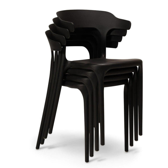 Outlet - Finn Dining Chairs - Set of 6 - Black