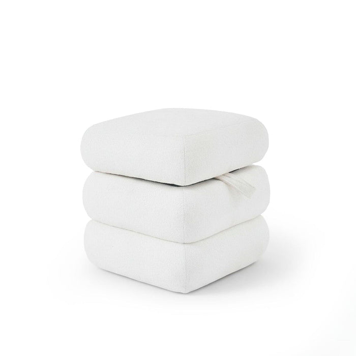 Fleur Boucle Footstool - Laura James