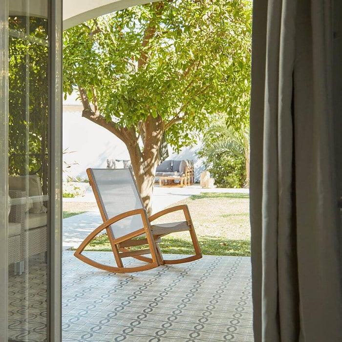 Freddie Wooden Rocking Chair - white - Laura James