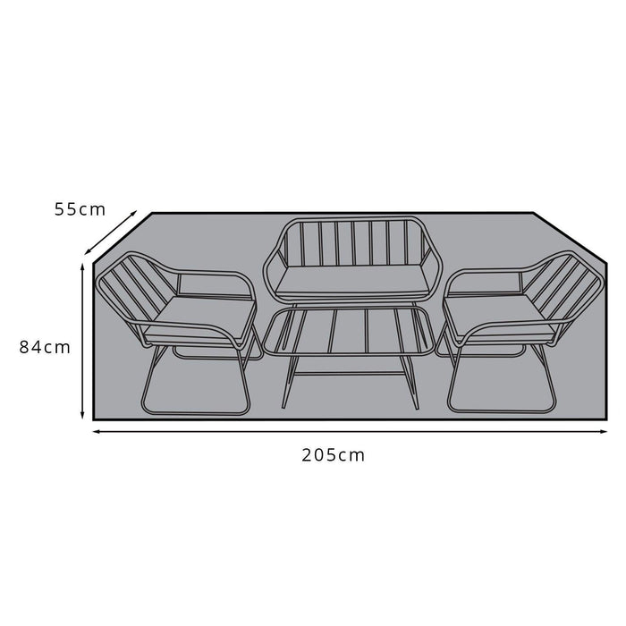 Wick rattan sofa set garden furniture cover