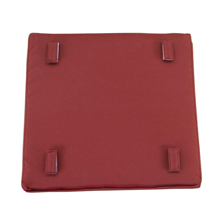 Garden chair cushions - red x2 - Laura James