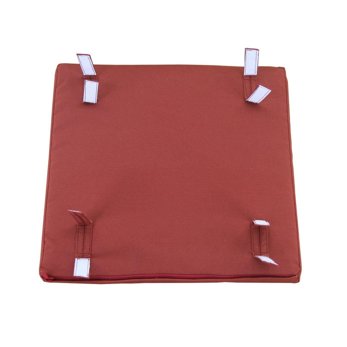 Garden chair cushions - red x2 - Laura James