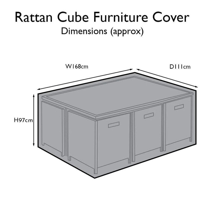 Outlet - Garden Furniture Cover For 10 Seater Cube Dining Set