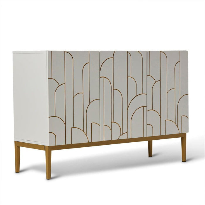 Gatsby 3 Door Sideboard – Snow White - Laura James