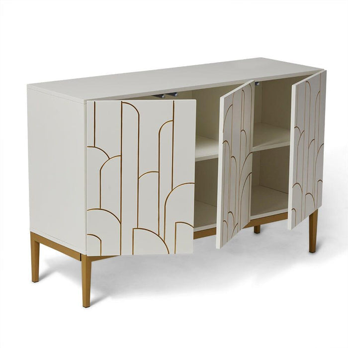 Gatsby 3 Door Sideboard – Snow White - Laura James