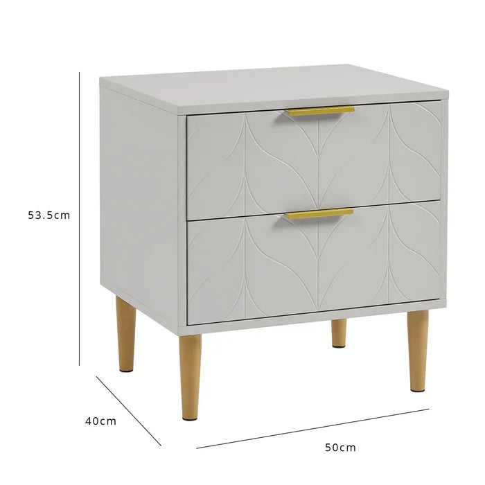 Gloria 2 Door Wardrobe - Grey - Laura James