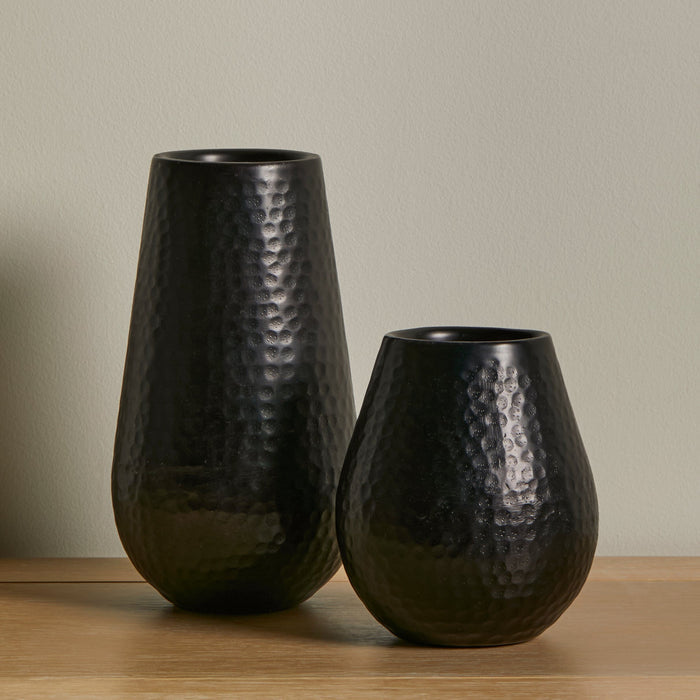 Outlet - Hale 20cm Metal Candle Holder - Black Bronze