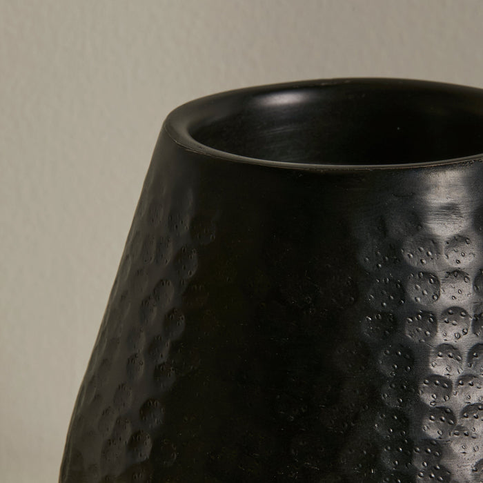 Outlet - Hale 20cm Metal Candle Holder - Black Bronze